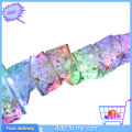 Christmas Ribbon with LED Lights Waterproof Fabric Gift Wrapping Ribbons for Outdoor. 