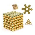 Magnet Balls 5mm Set 216 pcs  Original Buildable Magnet Sculpture Stress Relief Intelligence Development and Desk Toy for  Kids and Adults Puzzle Magic Ball DIY Educational Toys Gold / Golden. 
