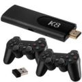 k8 gaming Console,Video Game Stick Built in 64gb 40,000 plus Games, 40 plus Classic Emulators, 4K High Definition HDMI Output for TV with Dual 2.4G Wireless Controllers. 