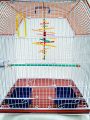 cage for birds single portion 15"x12"x16" with hanging toy. 