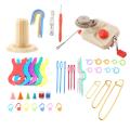 Knitting Wool Winder Kit with Winder Pin Counter Inch Meter Weaving Tool Set-HI. 