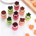 Star Heart Shape Vegetables Cutter Plastic Handle 3Pcs Portable Cook Tools Stainless Steel Fruit Cutting Die Kitchen Gadgets. 