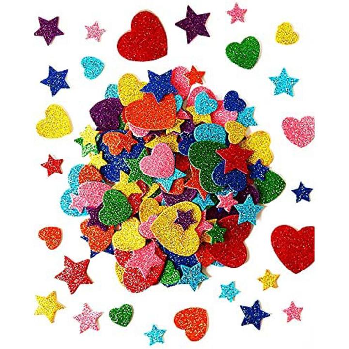 Pack Of 30 Sparkling Glitter Stickers Multicolor