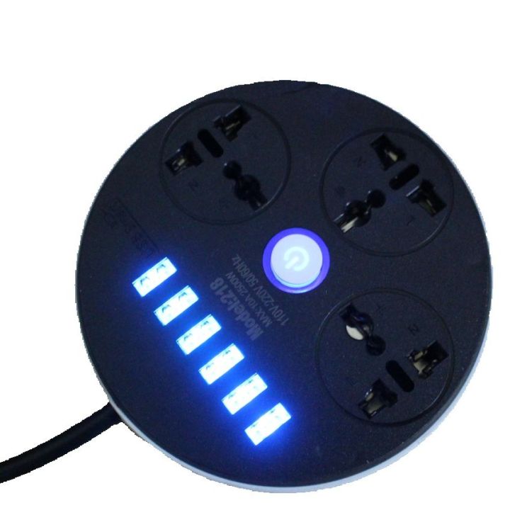 Power Extension (6 FAST USB Ports + 3 Plugs), Mobile Extension, extension board with usb cable Extension Board with USB, USB Extension board, USB power socket