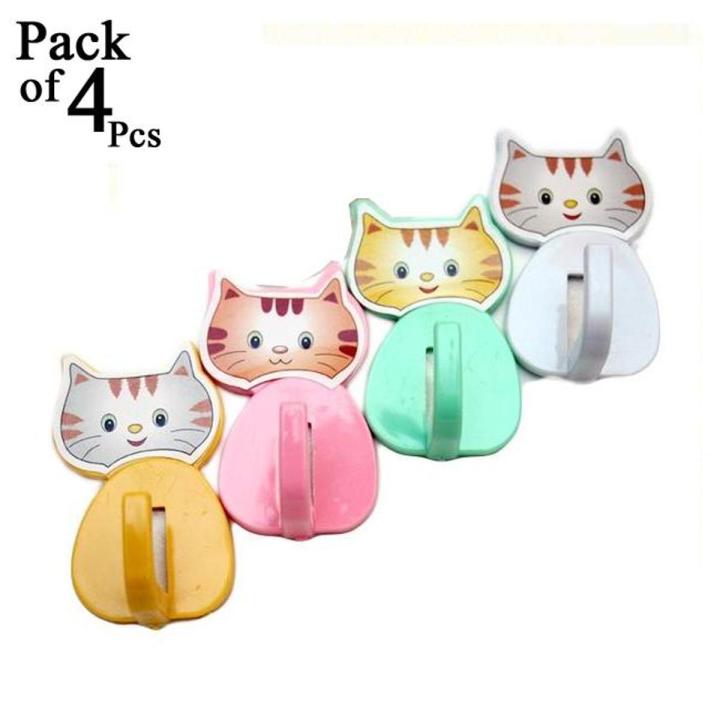 4 Pcs Self Adhesive Wall Hanging Clips Background Cloth Backdrop Sticking Clips Keys Hanger