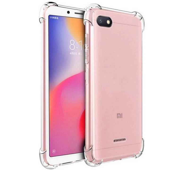 Redmi 6A Shockproof Armor Case Transparent Back Cover
