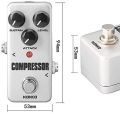 Compressor Guitar Pedal, Mini Effect Processor Circuit Universal for Guitar and Bass KOKKO. 