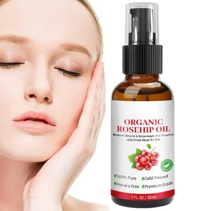 30ml Rosehip Oil Organic Rose Hips Face Oils Fast-Absorbing Skin Care Moisturizer Face Oil Organic Rosehip Seed Oil Essence