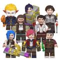 League of Legends Jinx Jayce Caitlyn Vi Victor Riot Games Mini Building Block Figure Toys Kids Gift. 