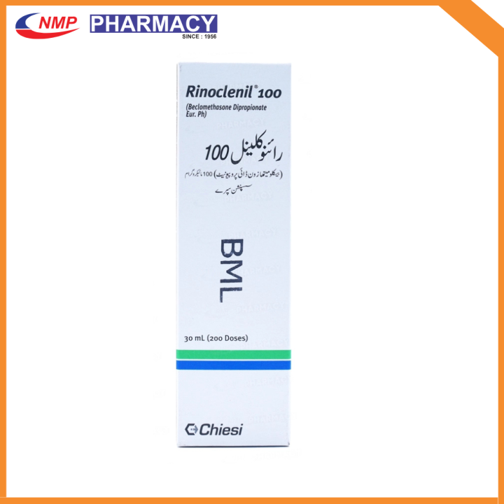 Rino Clenil Nasal Drops 100ml (Beclometasone Dipropionate) – Allergy, Sinus Nasal Congestion Relief | NMP New Mahmood Pharmacy