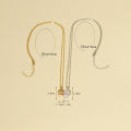 Wholesale 2Pcs/Set Couple Chain Necklaces Half Heart Pendant Heartbeat Magnetic Heart Necklace For Woman. 
