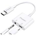 iNassen USB C to 3.5 mm Headphone Jack Adapter USB Type C to 3.5mm AUX Audio+Charge Adaptor UK. 