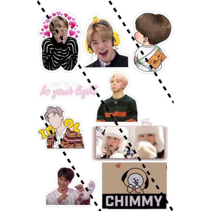 KPOP BTS JIMIN sticker bt21 stickers bangtan boys bts jimin uncut stickers ( but 4 get 1 free)