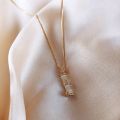 South Korea New Trend Clavicle Bamboo Pendant Necklace Female Temperament Neck Jewelry Necklace. 