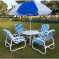 Best Waterproof Outdoor Garden Chairs (set of 4) - With Table and Umbrella. 