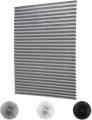 WEFILM Pleated Roller Blinds for Windows, Self-Adhesive Sunshade, Anti-UV, Heat Control, Blackout Curtains, Home Office, Available in Multiple Sizes and Colors. 