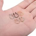1PC Women Piercing Nose Ring Hoop Septum Non Piercing Clip Rock HipHoop Stainless Steel Magnet Fashion Punk Body Jewelry. 