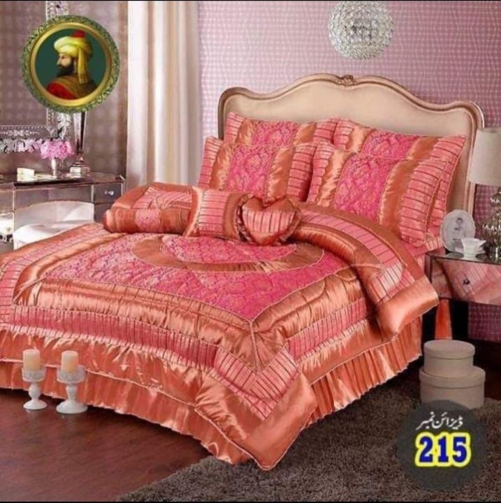 Luxury Bridal Bed Sheet (Razai) Set 14Pcs