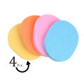 6 Pcs Set - 2 Towelling  Facial Headband Hairband 4 Facial Sponge Cleansing and Makeup Remover Facial Puff Soft Wet Foam Beauty Blender Pad Large Size Face Wash Cleaner Accessories Cleanser Adjustable Girls Women Ladies Hair Wrap Toweling Head Band. 