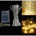 15 ft. Fairy Lights AAA Cells Battery Operated LED For Room and Party Decoration Lights. with Many bulbs using without electricity LED String Light fairy. 