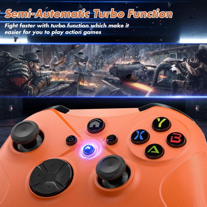 Wireless%20Controller%20for%20Xbox%20One,%20PC%20Game%20Controller%20Compatible%20with%20Microsoft%20Xbox%20One/Xbox%20One%20X/One%20S/Xbox%20Series%20S/X%20Gamepad%20Support%20Turbo/3.5mm%20Headphone%20Jack/Macro%20Functions%20(Orange)%20-%20Image%205
