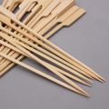 50 Pieces Bamboo Paddle Skewers, Barbecue Natural Eco-Friendly Bamboo Skewers Cocktail Sticks, For Barbecue, Kebabs, Burgers, Fruits, Marshmallows, Cocktails, Buffets Party. 