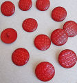 4-Pieces Fancy Attractive and Beautiful RED Buttons | Fancy Buttons for Men/Women Kurta, Kurti | Ladies and Gents Suit, Coat, Shirt Buttons | Fancy Buttons. 