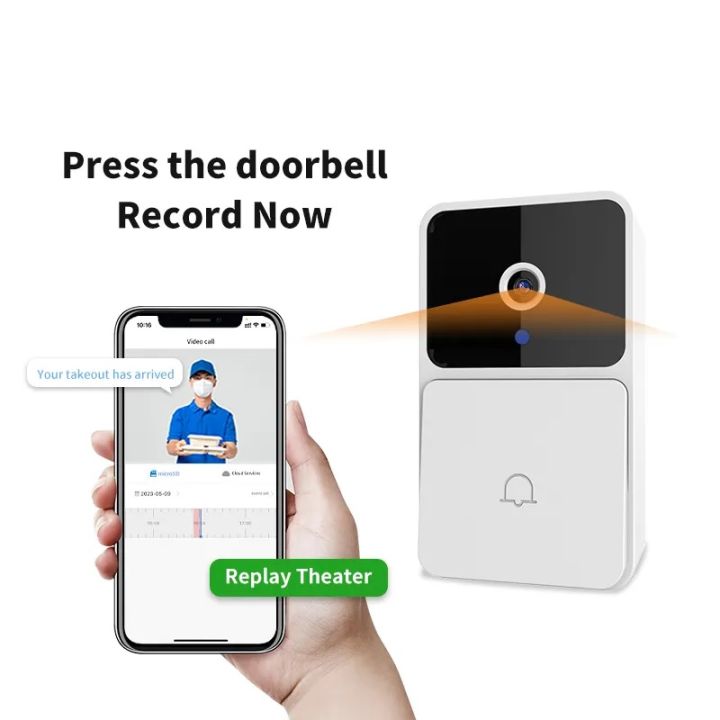 WIFI Smart Video Doorbell Smart Phone Camera With Intercom Voice Changer Door Bell cctv bell security system for your home