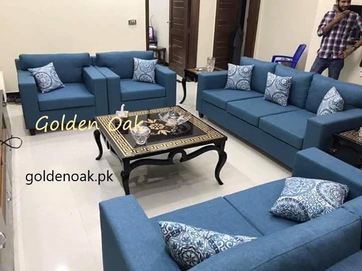 Golden%20Oak%20Beautiful%20and%20Stylish%20Blue%20Seven%20(7)%20Seater%20Sofa%20Set%20-%20Image%203