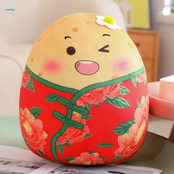 Novelty Potato Stuffed Toy Cartoon Potato Plush Toy for Office Home Table