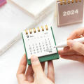 2024 Mini Calendar INS Minimalist Creative Portable Small Calendar Desktop. 