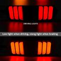 Universal Motorbike Back Light With Indicator DRL Audi Style - Bike Light For 70/100/125cc. 