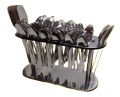 53Pcs. Cutlery Set 12 Person Serving 14-G With Stand Plain. 