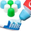 Bathroom Tools Silicone Toothpaste Cap Self Closing Toothpaste Caps - No Waste Cap Dispensers for Adult and Kids Bathroom - Mess-Free Toothpaste Lids - Easy to Use, Food Grade Silicone and BPA-Free Toppers - 2Pcs. 