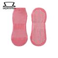 Rubber Sole Socks High Quality Anti-skid Trampoline Socks for Adults Dotted Sole Yoga Socks with Silicone Grip Bottom for Shock Absorption Sweat Absorption Unisex Design for Home Use Arch Support. 