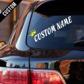 Custom Name Sticker for Car 15x4 Inches Your Name with Crown Customise Name Sticker Car Sticker, Bike Stickers, Car Accesories By Car Stickers, Jan Decoration. 