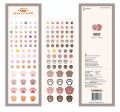Korean Import Brand BONITO 2 in 1 Kawaii Cat Paw Paper Stickers Scrapbooking Diy Journal Sticker Sheet Aesthetic Deco Gift. 