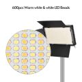 LED-U600+ Video LED Light with Batteries & Charger - 600 LEDs, Bi-Color Temperature Adjustable for DSLR Photography and Videography (Without Stand). 