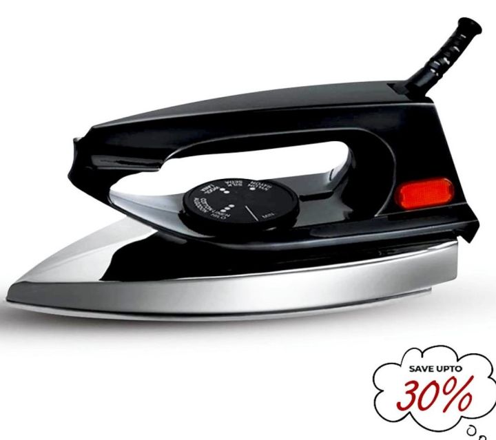 Premium Quality Light Weight Dry Iron (1000watts) Non-stick Stainless Steel Dry Iron
