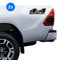 4x4 off road stickers for car exterior (black and red color). 