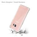 Samsung Galaxy S6 Edge Phone Case Crystal Clear Rugged Bumper Case Hybrid Flexible Cover Durable Shock Absorption Pouch For Galaxy S6Edge (Clear). 