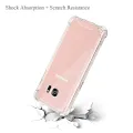 Samsung Galaxy S6 Edge Phone Case Crystal Clear Rugged Bumper Case Hybrid Flexible Cover Durable Shock Absorption Pouch For Galaxy S6Edge (Clear). 