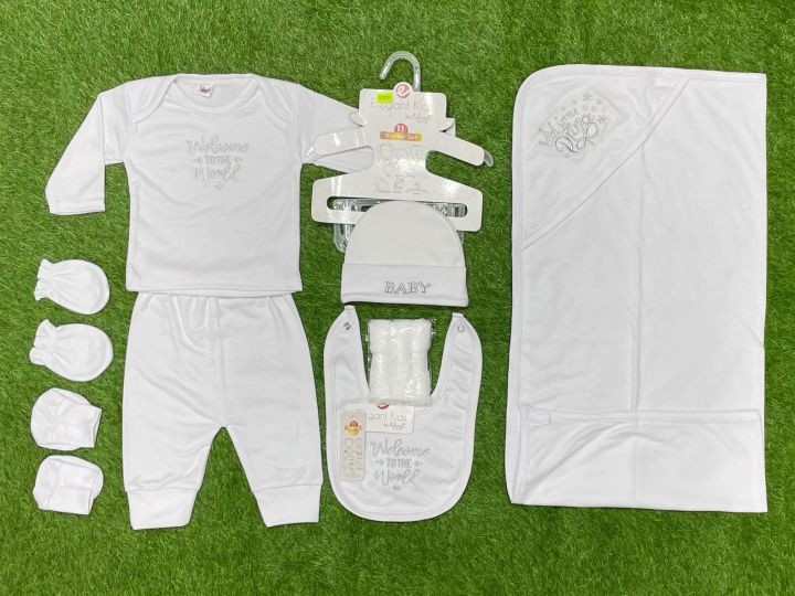 Kids Baby Gift Set – White “Prince” 5-Piece Essentials