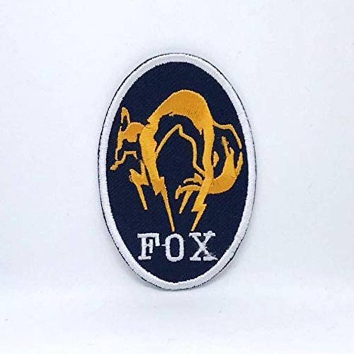 Embroidery Solid Kojima Foxhound  Iron on Sew on Patch kids clothing dress shirt cap bag jacket jeans craft logo shoes repair Brand Badge animal  #320