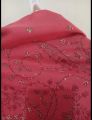 Pink embroidered Pashmina Stole. 