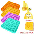 Alsimba Push Popit Bubble Silicone Toy for Kids - Approx. 7 inches - Square Yellow. 