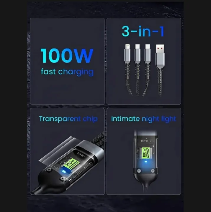 Product%20details%20of%20100W%20Fast%20Charging%20Cable%20Multi%20Charger%20Cable%20Nylon%20Braided%20Multiple%20USB%20Universal%203%20in%201%20Charging%20Cord%20Adapter%20with%20Type-C%20Micro%20100W%20Fast%20Charging%20Cable%20-%20Image%205