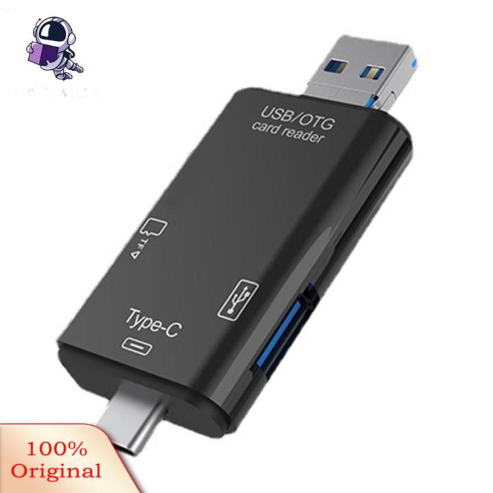 Grebest Smart Card Reader Driver-free USB 2.0 Type-C U Disk TF SD-Card Reader Adapter