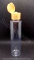 Hair Oil Bottles 100ml Transparent Bottle with Golden Cap/ Travel Bottles / Plastic Bottles for Oil, Sanitizer, Lotion, Handwash, Shampoo Bottle Empty / Refillable Bottle Empty Plastic Push Bottle. 