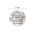 Inspirational Pocket Coin Motivational Pocket Hug Keychain Set Inspirational Gift for Family Friends Colleagues Engraved Fashion Coin Design Perfect for Engraved Titanium Steel Coin. 